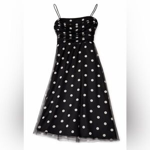 Jessica Howard Black and White Polka Dot Dress Sz.12